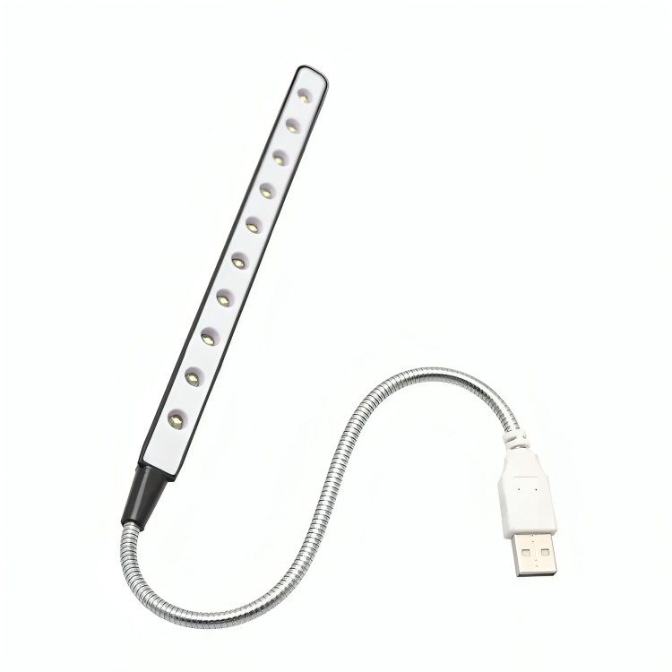 Genérico - Lampara Led Usb Linterna Flexible Notebook