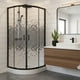 thumbnail image 1 of Shower Door Curvo Mosaic Black 90x90x199 Cm (incluye Receptáculo), 1 of 8