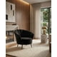 thumbnail image 2 of Sillon 1 Cuerpo Terciopelo Shell Black Negro, 2 of 2