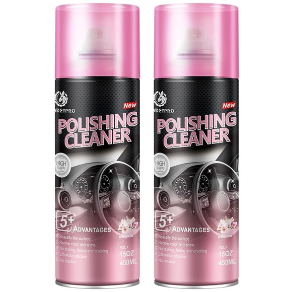 Limpiador de interiores para auto DONKEYPRO 450 ml en aerosol abrillantador