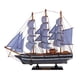 thumbnail image 5 of Velero de madera tallado a mano barco pirata decoración náutica 360x85x410mm, 5 of 5
