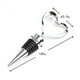 thumbnail image 4 of Juego de 1 par de tapones y sacacorchos para botellas de vino con forma de corazón de plata, ideal como recuerdo o recuerdo de boda., 4 of 8