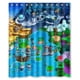 thumbnail image 1 of Cortina de ducha con diseño de mapa de Super Mario Bros., juego de cortinas de baño con ganchos, tamaño 60 x 72 pulgadas, 1 of 3