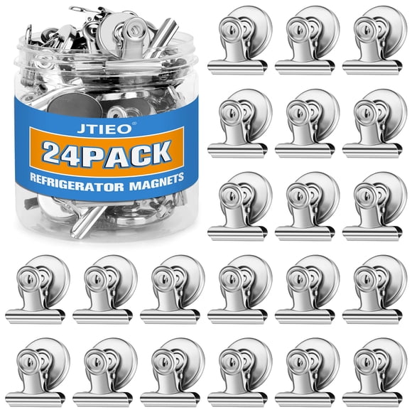 Clips magnéticos JTIEO Heavy Duty para pizarra blanca y nevera (24)