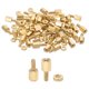 thumbnail image 1 of Tornillos de Separación M2.5X8mm+6mm, 100 Piezas Macho a Hembra Hexagonal Latón Separador de PCB Kit de Tornillo y Tuerca para Placa de Circuito de Computadora, Dorado, 1 of 6