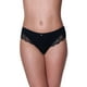 thumbnail image 1 of Calzón Pantaleta Encaje Algodón Lycra 20556 Negro L, 1 of 2
