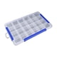 thumbnail image 1 of Caja Organizadora Transparente, Contenedor Portátil Multiusos Para Arte, Bricolaje, Tornillos, Cuentas, 24 Cuadrículas, 1 of 5