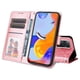 thumbnail image 3 of Funda tipo cartera FOXDOCK para Xiaomi Redmi Note 11 Pro Plus 5G , diseño girasol en relieve, cuero PU, cierre magnético, soporte y tarjetero, 3 of 5