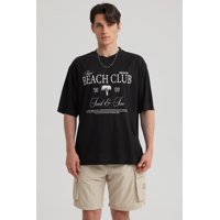 Fashionspark - Polera Hombre Print Negro - Xii