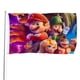 thumbnail image 1 of Super Mario Bandera impresa con temática, regalo perfecto para fanáticos, amigos y familiares, y adecuada para actividades al aire libre e interiores, decoraciones de fiesta. 90 cm × 150 cm., 1 of 6