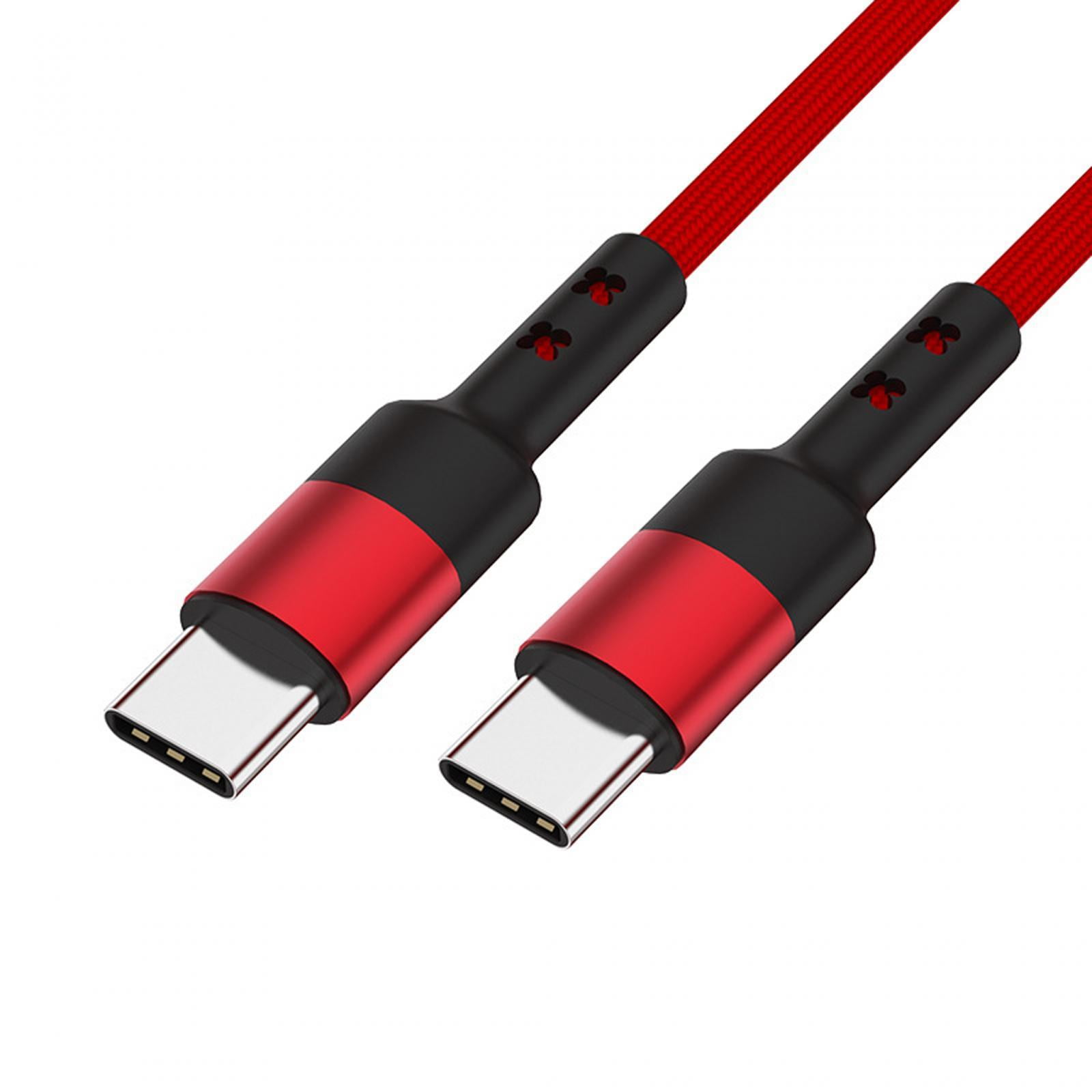 Bothyi - Cable De Datos Usb C A Usb C 3.8 Mm Od Durable Para Computadora Smartphones Notebook 150cm Rojo