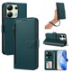 thumbnail image 1 of Funda con Billetera para [Xiaomi Redmi Note 13 4G] con Bolsillo Zipper y Tarjetero Verde pavo real, 1 of 6