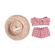 thumbnail image 3 of Ropa De Muñeca De Peluche, Pantalones Para Niñas Pequeñas, Juguete De Muñeca DIY, Atuendo Para Muñeca De 17 Cm, Blusas, Pantalones, Sombrero, 3 of 3