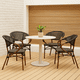 thumbnail image 2 of Pack de 4 Sillas Bistro Parisina  Textileno con reposabrazos - Café Oscuro, 2 of 7