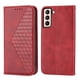 thumbnail image 5 of Funda Flip FOXDOCK para Samsung Galaxy S22 , Estilo Billetera con Diseño Rombo, Correa de Mano y Soporte, Uso Diario, 5 of 6
