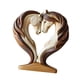 thumbnail image 3 of Adorno decorativo de caballo, artesanía de madera, regalo de inauguración de la casa, artesanías de caballos amorosos, decoración de escritorio para, 3 of 5
