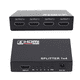 thumbnail image 1 of Splitter HDMI Activo De 1 A 4 Salidas Metálico Pequeño, 1 of 1