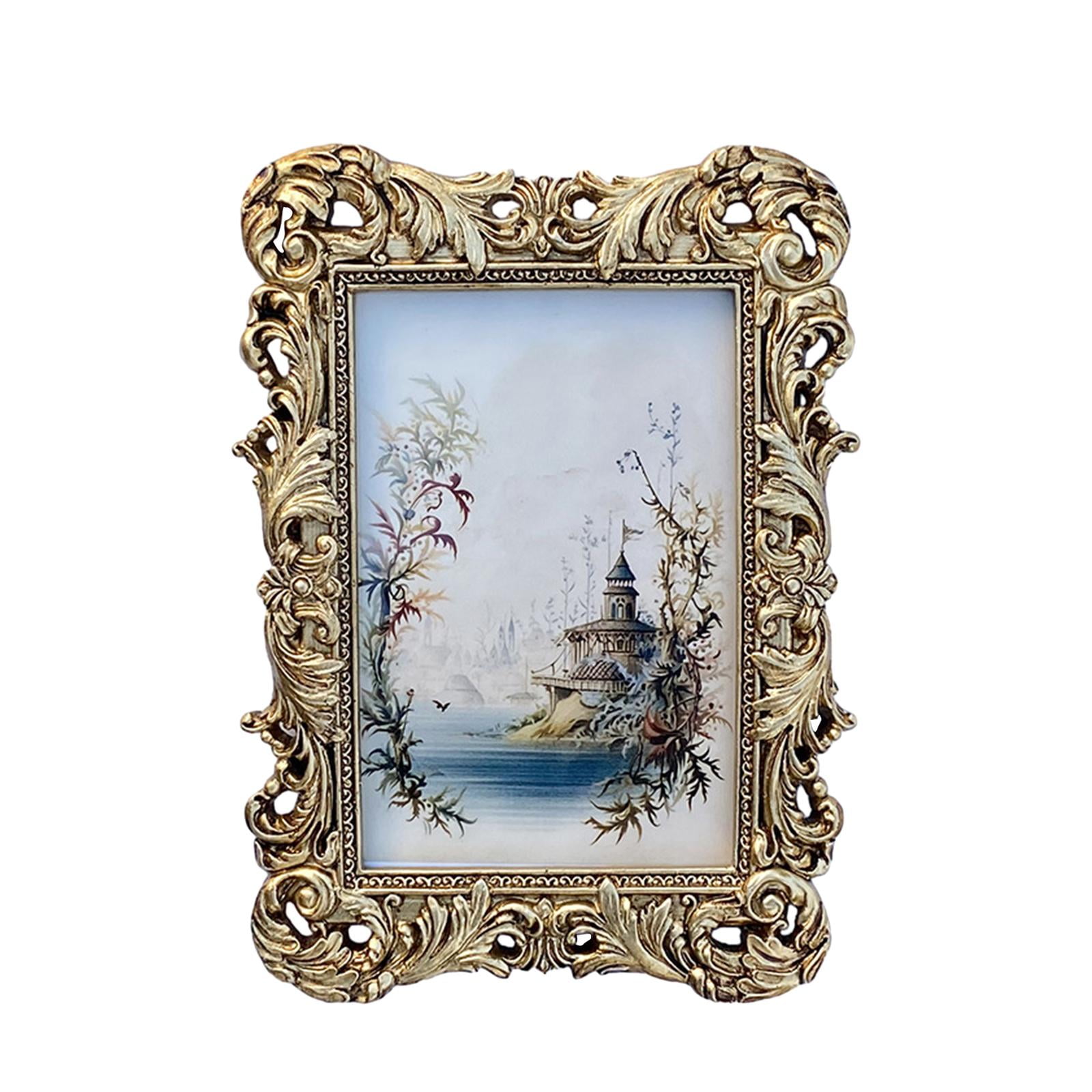 Bothyi - Marco De Fotos Vintage, Marco De Fotos De Lujo Adornado Para Decoración De Mesa Y Dormitorio