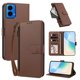 thumbnail image 2 of Funda con Billetera para [Motorola Moto G34 5G] con Bolsillo Zipper y Tarjetero Marrón, 2 of 6