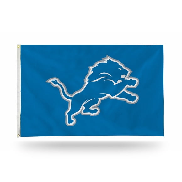 Bandera de una sola cara Detroit Lions 91 cm x 152 cm – Rico Industries