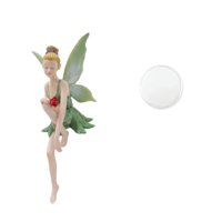 Magideal - Decoración De Figuras De Hadas De Flores Sentadas, Escultura De Adorno De Escritorio Creativo Para El Balcón Del Gabinete, Estantería De La Oficina De Vistoso