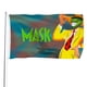 thumbnail image 1 of Las Aventuras de la Máscara Bandera impresa con temática, regalo perfecto para fanáticos, amigos y familiares, y adecuada para actividades al aire libre e interiores, decoraciones de fiesta. 120*180CM, 1 of 6
