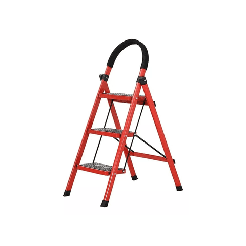 Importclick - Escalera 3 Peldaño Antideslizante Plegable Amplio Altura 63 M