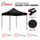 thumbnail image 4 of Carpa plegable 3x3 negra, 4 of 6