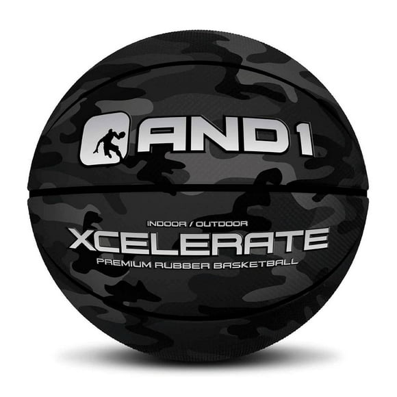 Balón de Baloncesto de Goma Premium Xcelerate Camuflaje Negro Talla 7