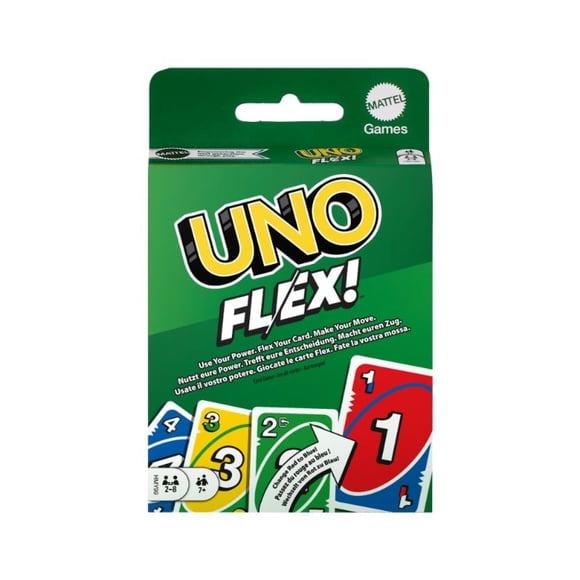 Juego de Mesa UNO Flex Cartas Cambia Color Dinámica Flexible 7 años+