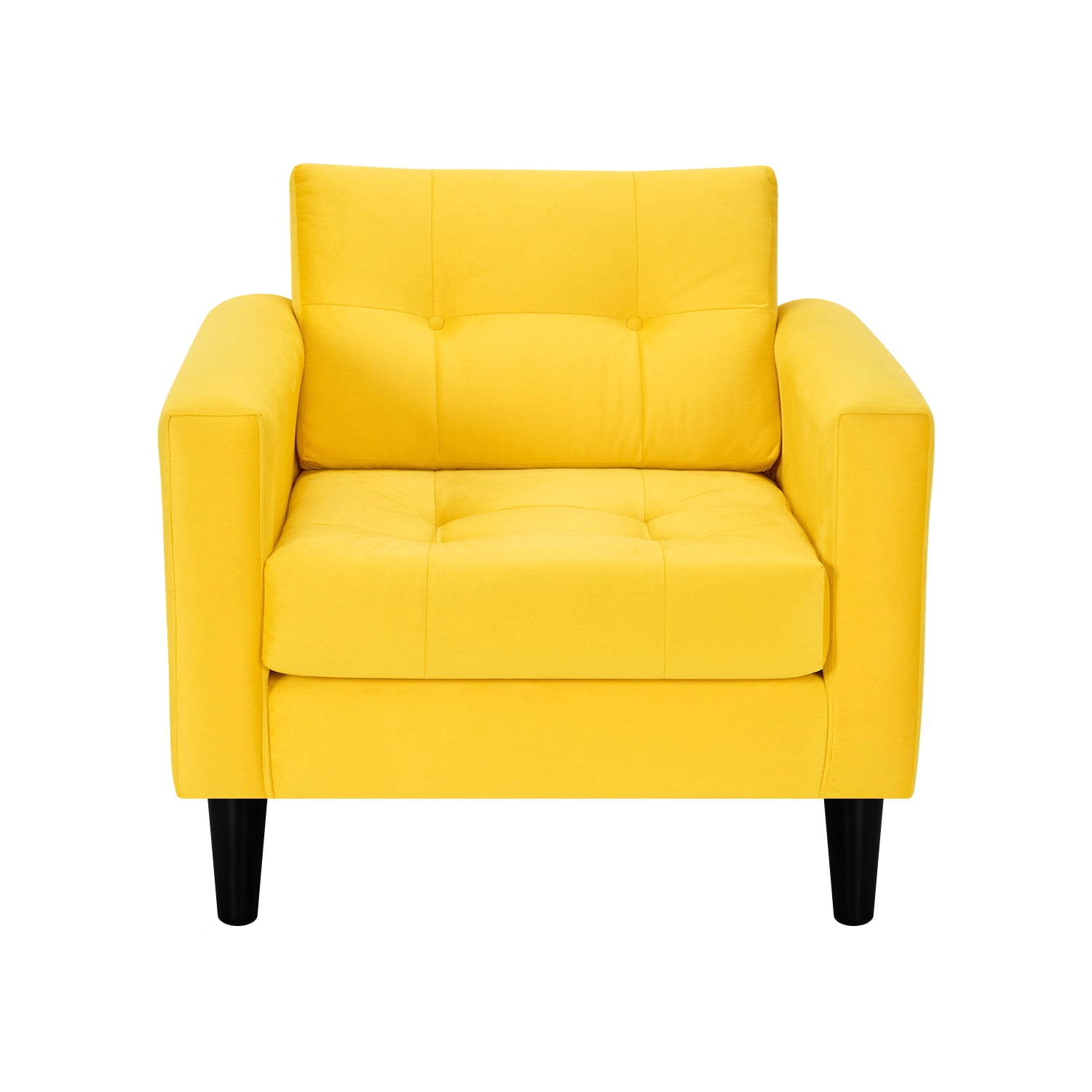 Bodevir - Sofa Retro 1c Felpa 00 Amarillo