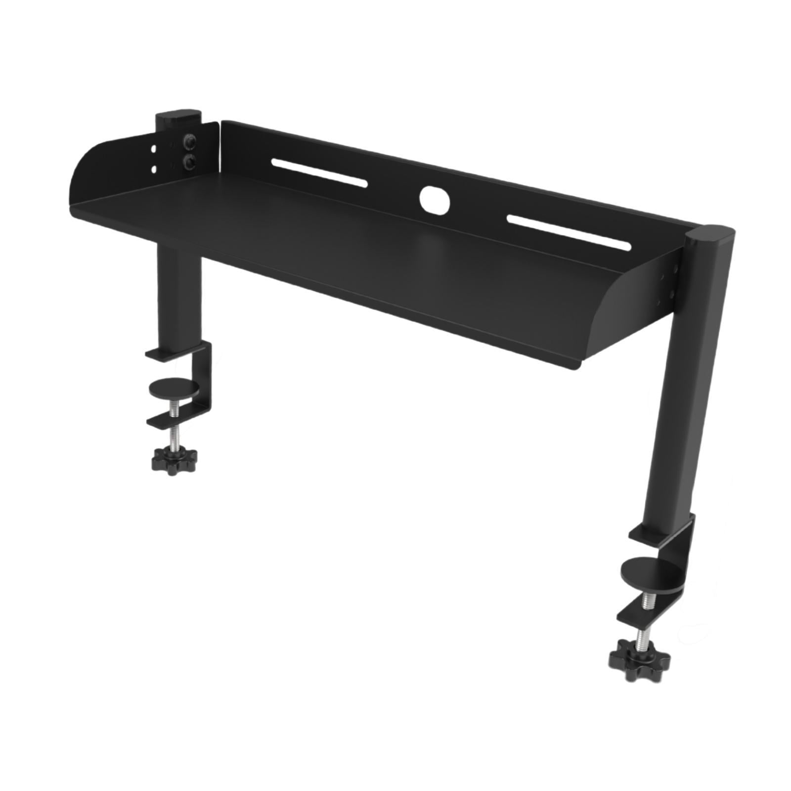 Bothyi - Estante De Escritorio Con Abrazadera, Organizador De Escritorio Negro Para Dispositivos De Juegos De Oficina, Banco De Trabajo, 24 Cm X 44 Cm X 15,5 Cm, 1 Nivel