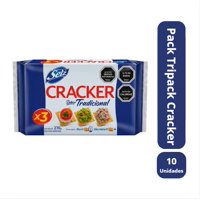 Arcor - Pack 10 Tripack Galleta Cracker Selz 270Gr
