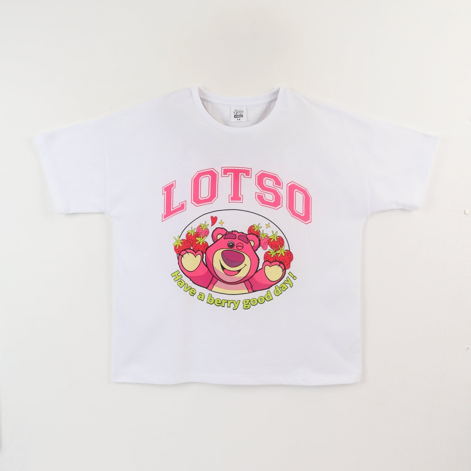 Polera Manga Corta Niña Blanco Lotso Toy Story Disney