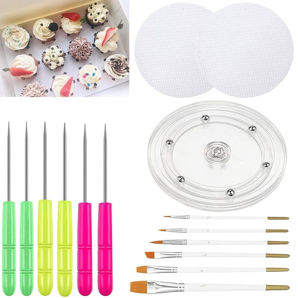Kit de decoración de galletas ALLRI con 1 tocadiscos de acrílico