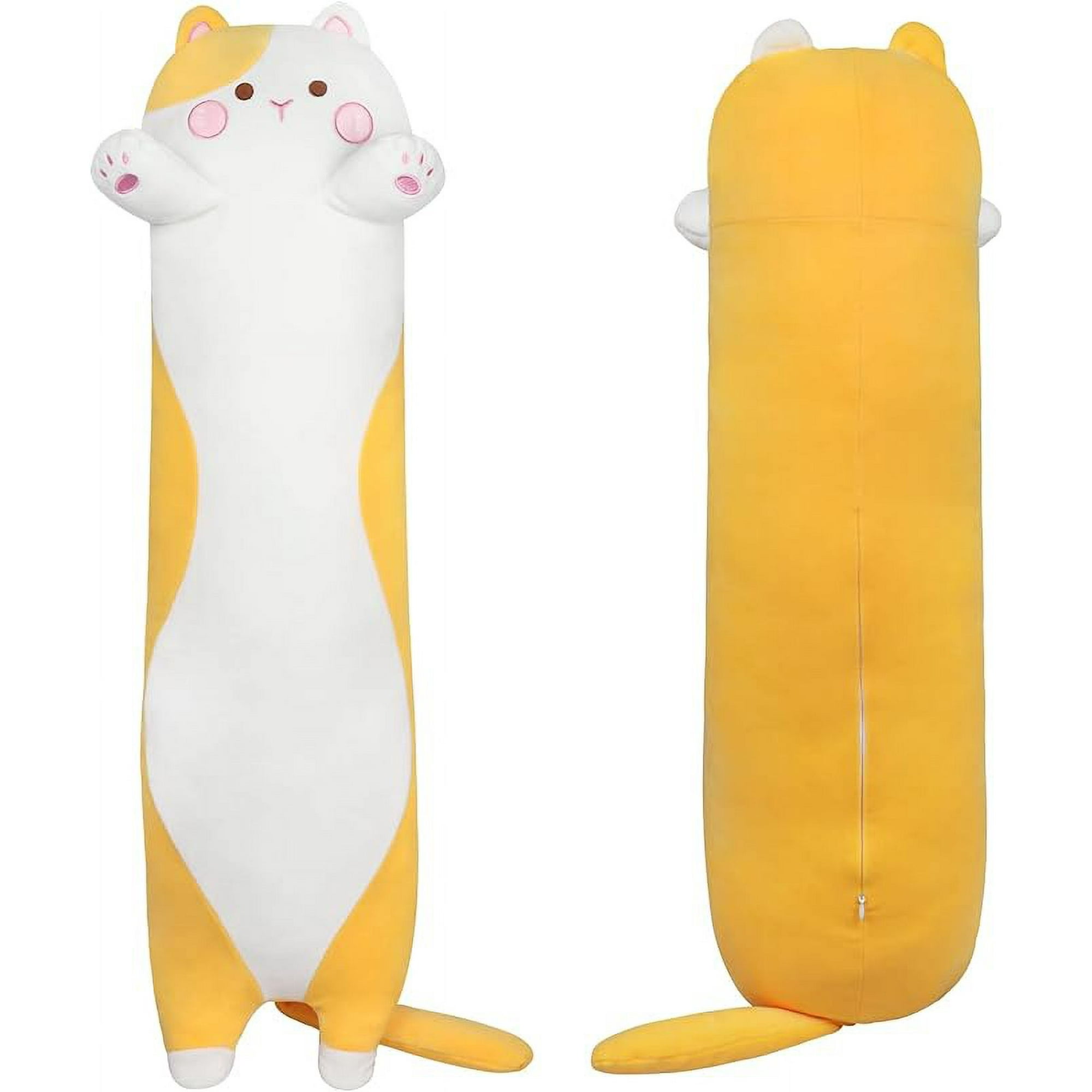 Oem - Peluche Almohada Alargado De Gato Kawaii Gato Abrazable