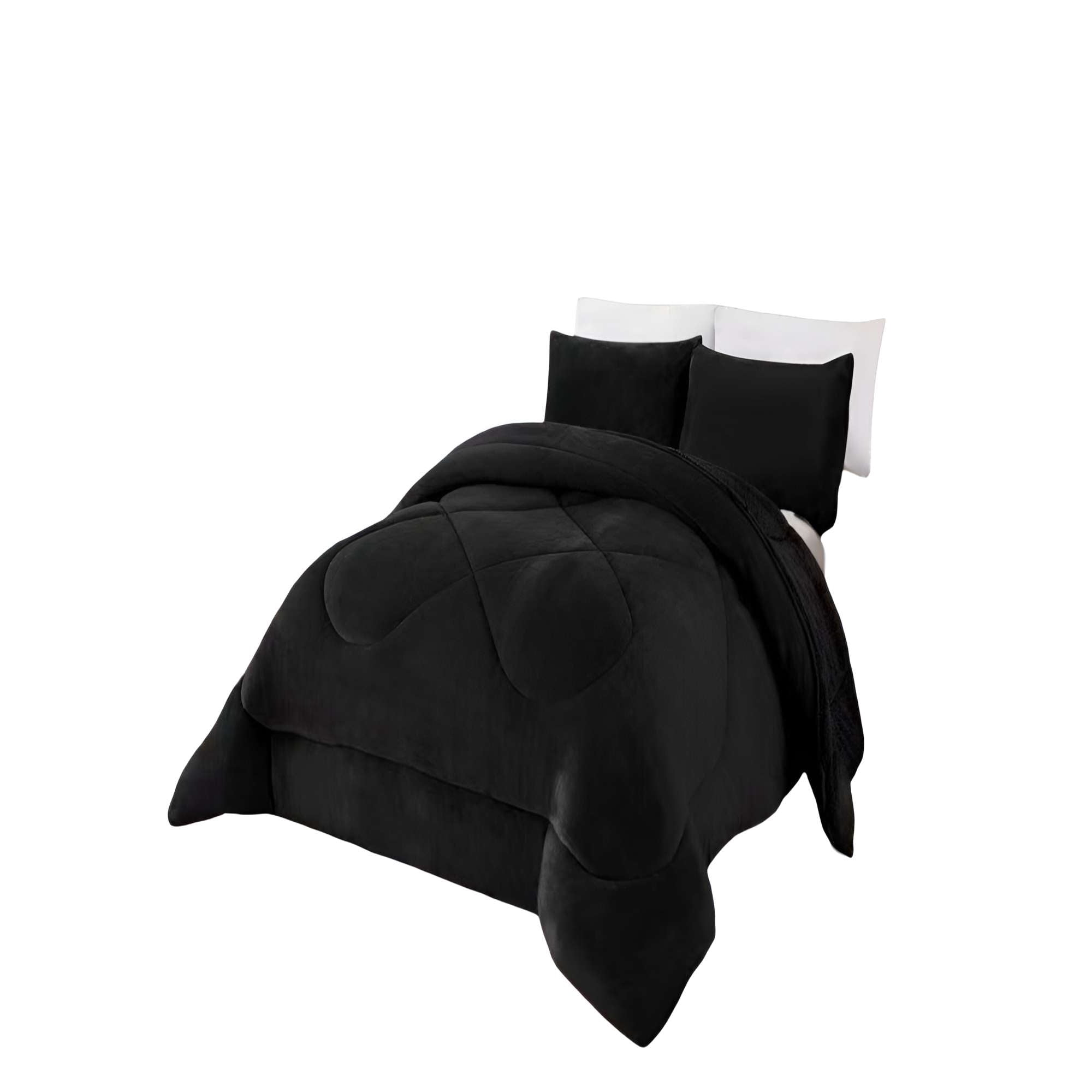 Genérico - Plumon Premium 2 Plaza 230cm X 250cm Color Negro