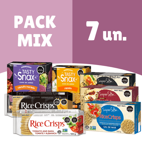 Ricecrisps/Tasty Snax - Pack Galletas Ricecrisps Mix Aperitivo