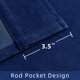 thumbnail image 3 of Cortinas Joydeco de Terciopelo Azul 213 cm de Largo 2 Paneles Set Burdeos, 3 of 7