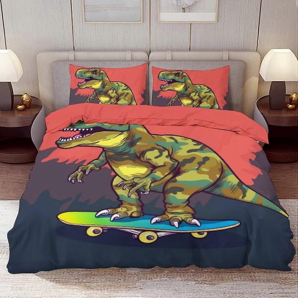 Juego De Edredón Camión Colorido Coche Monstruo Juego De Ropa De Cama De 3 Piezas Moderno Suave De Microfibra Para Dormitorio