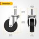 thumbnail image 2 of Ruedas giratorias HOLKIE de 7,62 cm sin freno, juego de 4 ruedas, 2 of 9