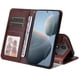 thumbnail image 4 of Funda Billetera para Xiaomi Poco F6 Pro con Porta Tarjetas y Soporte Ajustable Marrón, 4 of 5