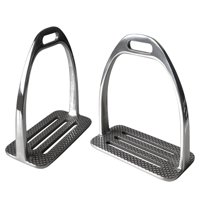 Magideal - 2 Estribos Para Caballos, Estribos Para Sillas De Montar, Reparación De Acero Inoxidable, Cómodos Estribos Fillis, Estribos Para Montar Al Aire Libre