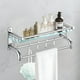 thumbnail image 3 of Estante Organizador Baño Acero inoxidable Vidrio Toallero, 3 of 3