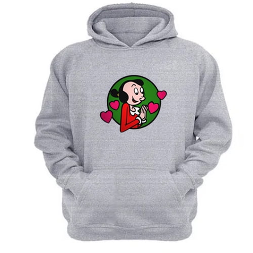 Polerón Canguro Olivia Gris Claro Talla L Unisex
