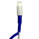 thumbnail image 1 of Pack Protector Resorte Espiral Azul + Cable Usb Compatible iPhone, 1 of 5