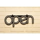 thumbnail image 2 of Letrero Estilo Neon Open color Blanco con USB, 2 of 2