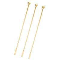 Bothyi - Agitadores De Cóctel De 3 Uds, Agitador De Bebidas De Café Para Hacer Vino, Barra De Elaboración Dorada