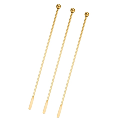 Bothyi - Agitadores De Cóctel De 3 Uds, Agitador De Bebidas De Café Para Hacer Vino, Barra De Elaboración Dorada