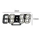 thumbnail image 2 of Reloj digital LED 3D, despertador, reloj de pared digital, reloj estéreo, 2 of 5
